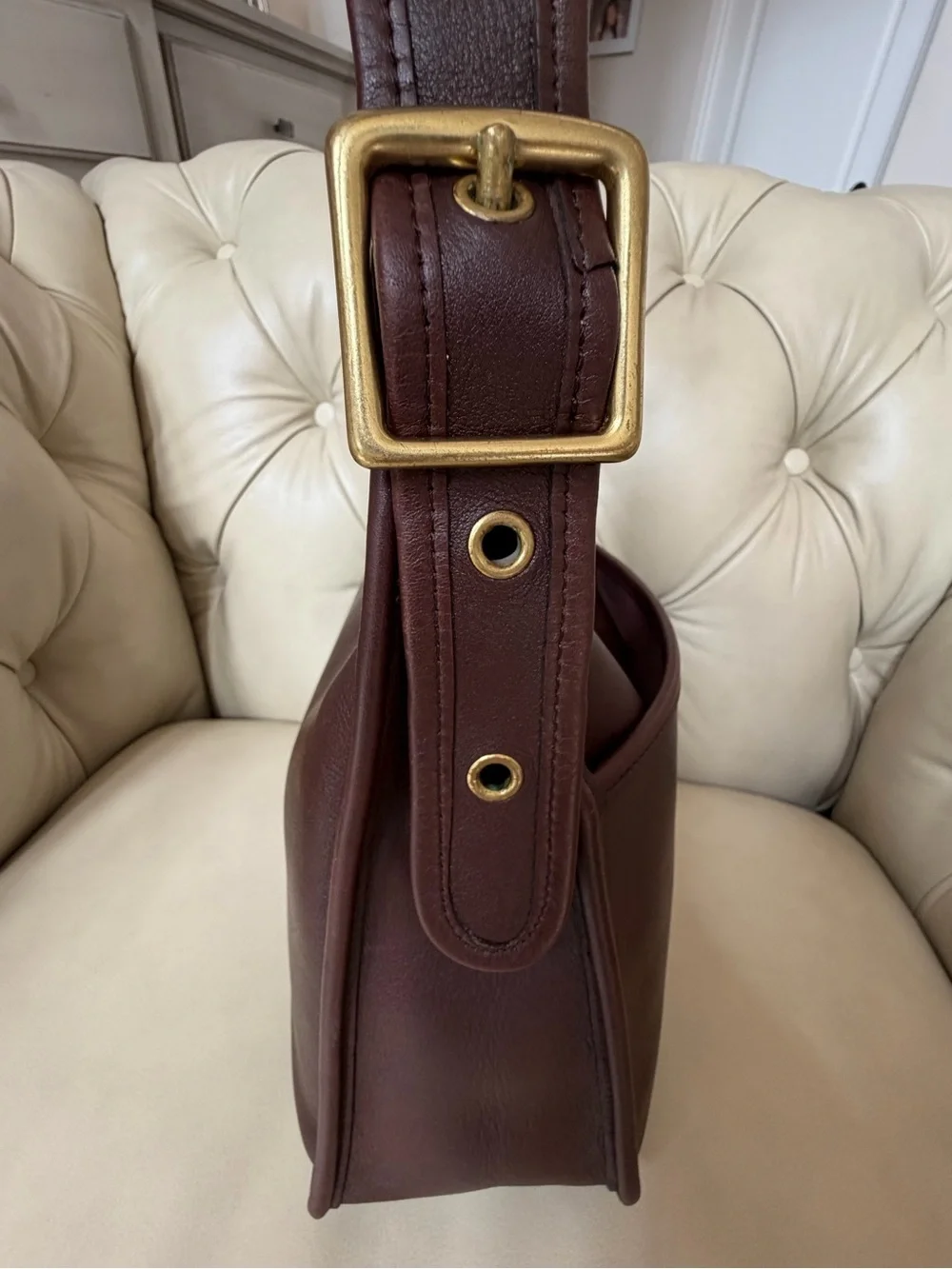 Vintage Coach Mahogany Legacy Zip 9966